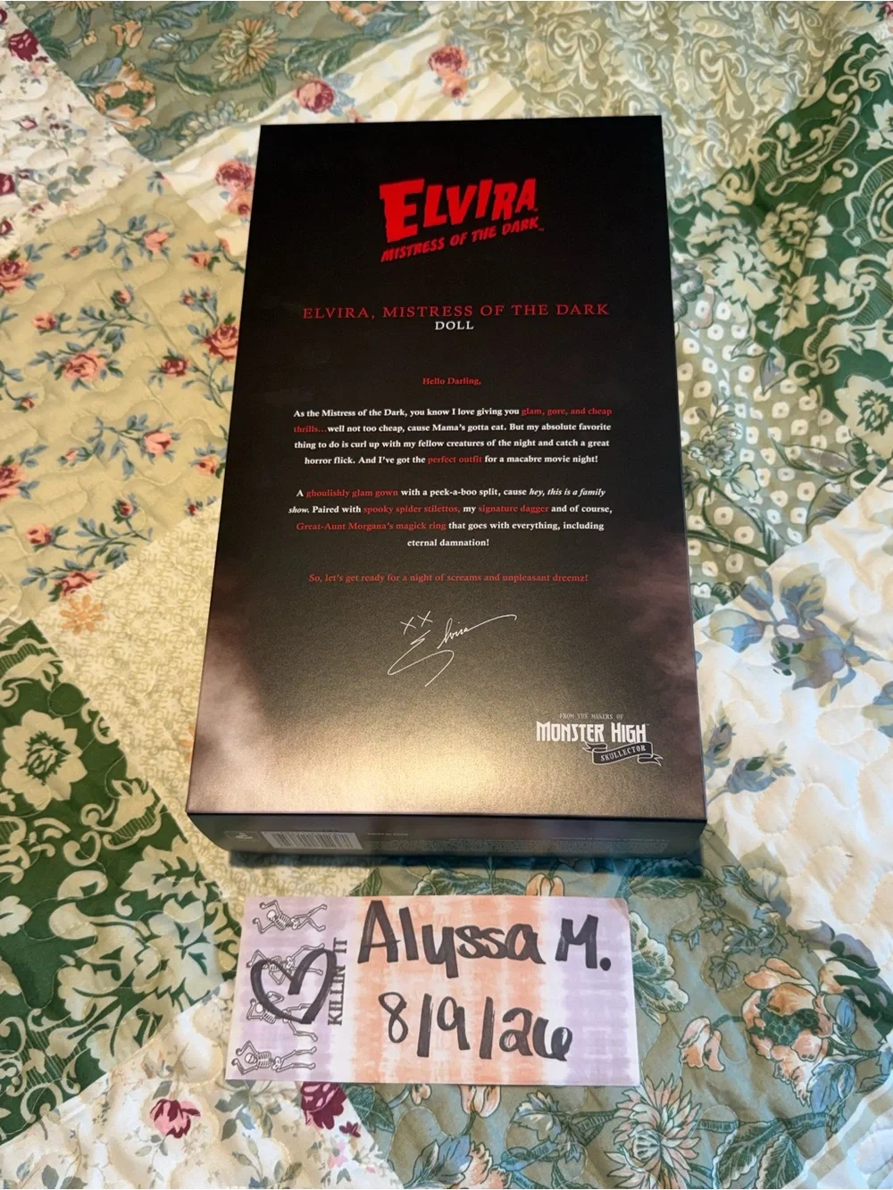 NIB Monster High Skullector Elvira Mistress of Evil Doll (2022)
